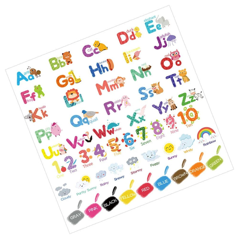 Animal ABC Stickers Removable Wall Stickers