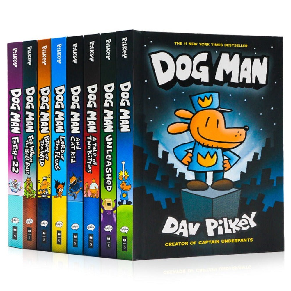 Dog Man Epic Collection for Children (Set of 8 pcs)