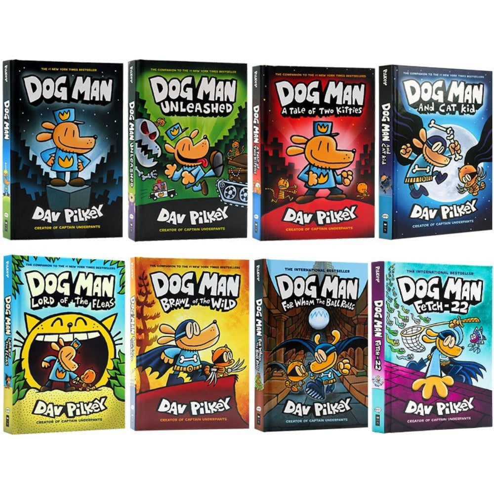 Dog Man Epic Collection for Children (Set of 8 pcs)