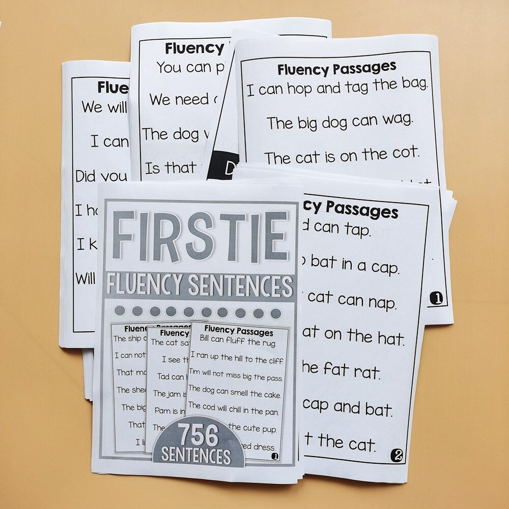 Fluency Sentences Worksheets