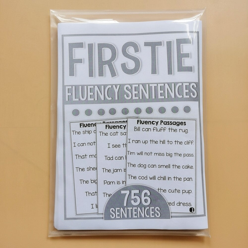 Fluency Sentences Worksheets