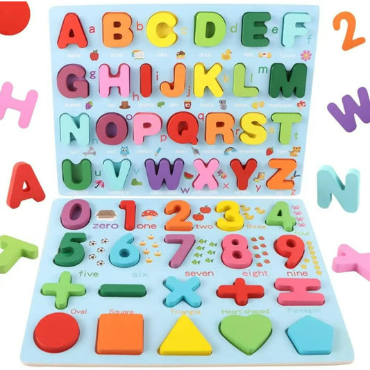 Alphabet And Number Puzzle Set