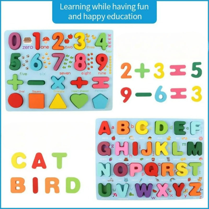 Alphabet And Number Puzzle Set