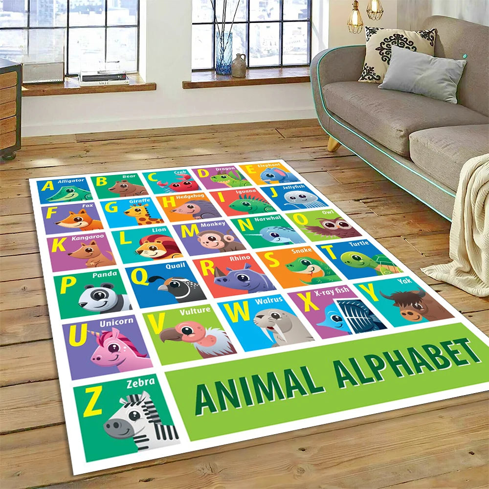 Alphabet And Numbers Educational Playmats
