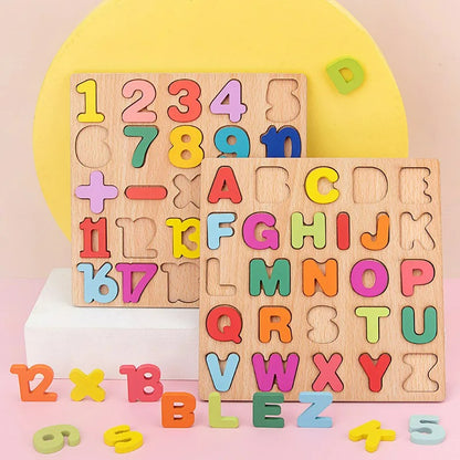 Alphabet Word And Numbers Puzzle