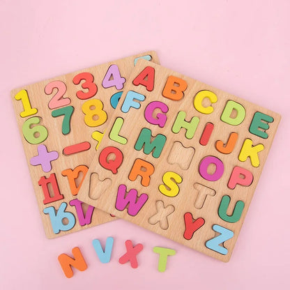 Alphabet Word And Numbers Puzzle