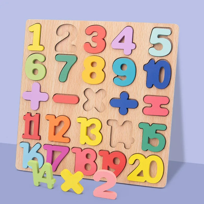 Alphabet Word And Numbers Puzzle