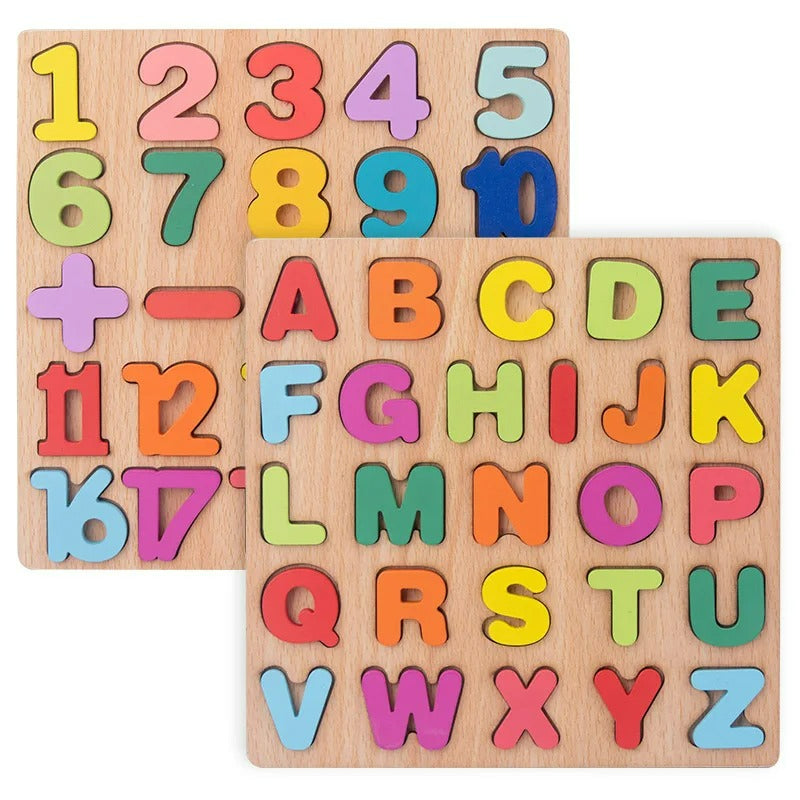 Alphabet Word And Numbers Puzzle