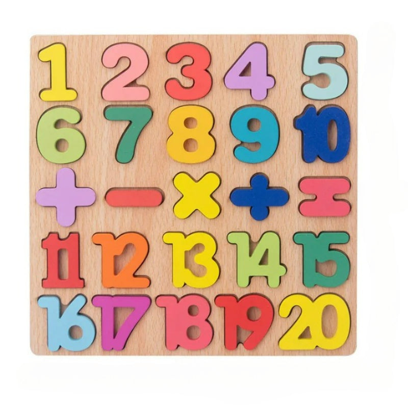 Alphabet Word And Numbers Puzzle