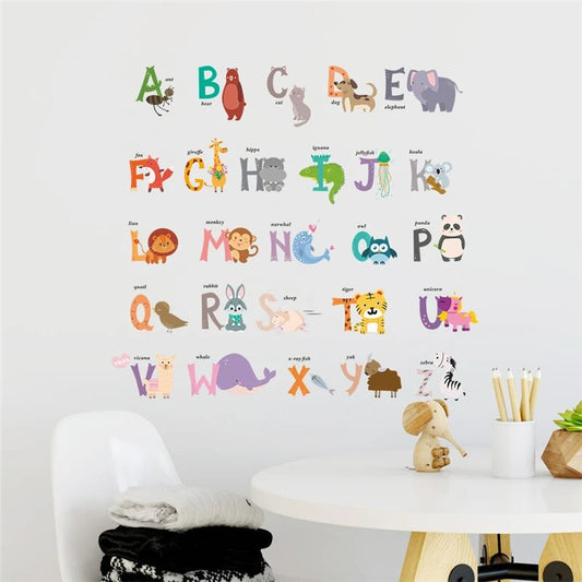 Alphabet Words Home Decor Wall Stickers
