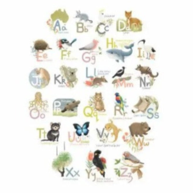 Alphabet Words Wall Stickers