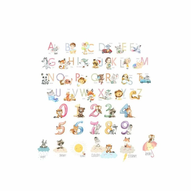 Alphabet Words Wall Stickers