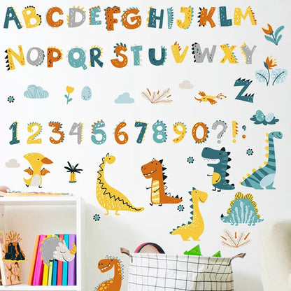 Dinosaurs Alphabet Wall Stickers