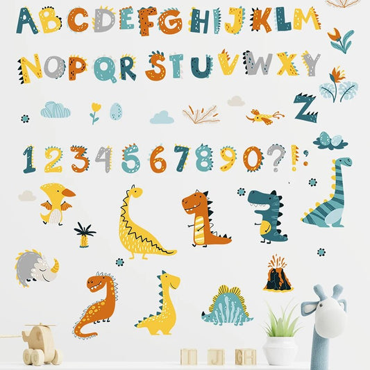 Dinosaurs Alphabet Wall Stickers