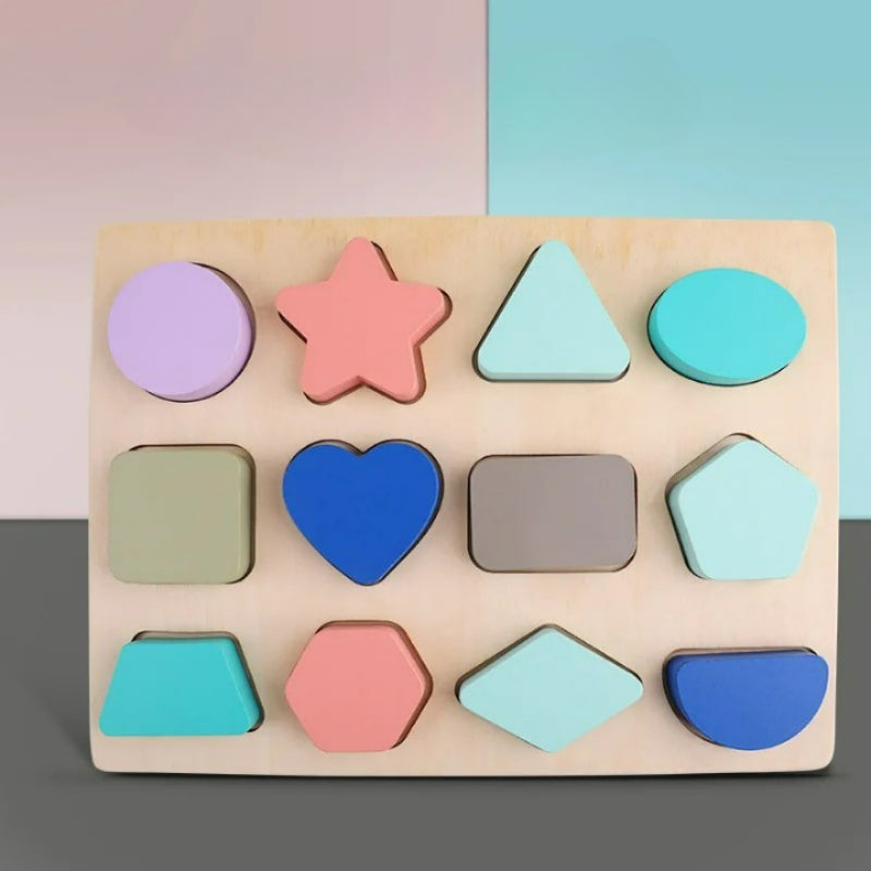 Numbers And Shape Educational Wooden Puzzle