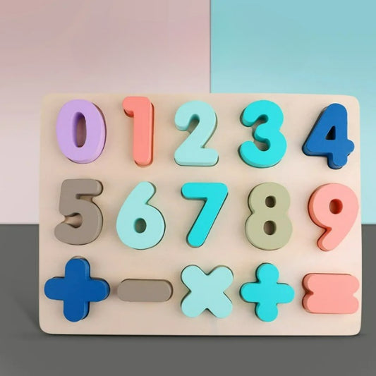 Numbers And Shape Educational Wooden Puzzle