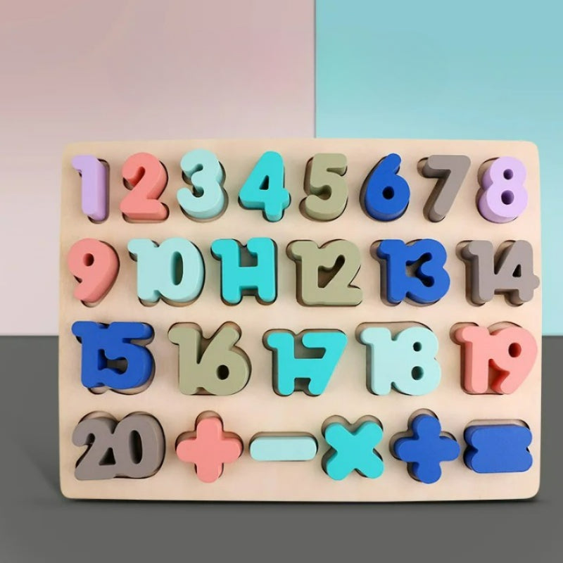 Numbers And Shape Educational Wooden Puzzle