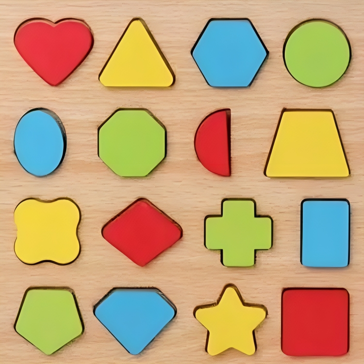Wooden Letters And Shape Puzzle