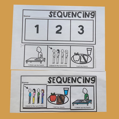 Stories sequencing Coloring