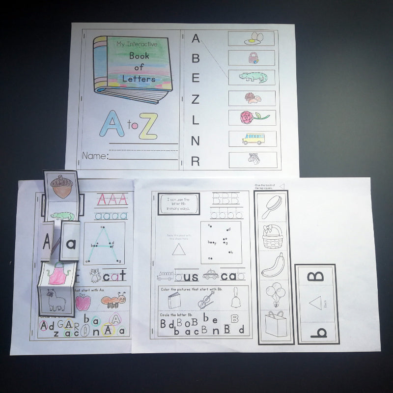 Alphabets Learning Interactive Notebook