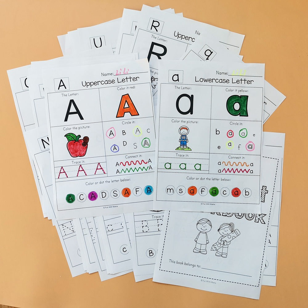 26 Alphabet Letters  Coloring Workbook