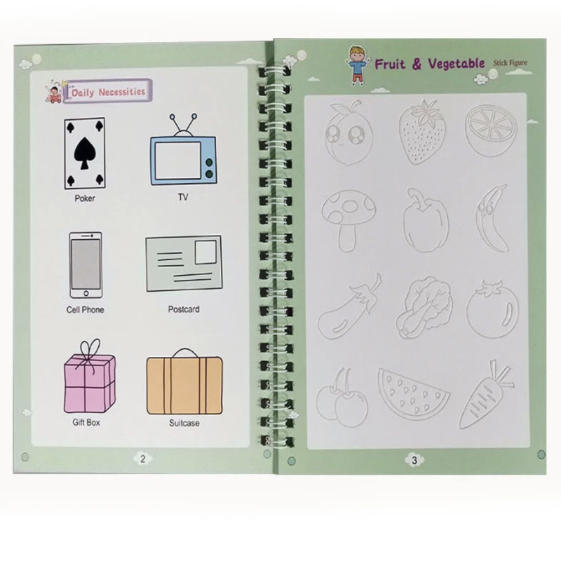 Magic Ink 3D Drawing Learning Reusable Book