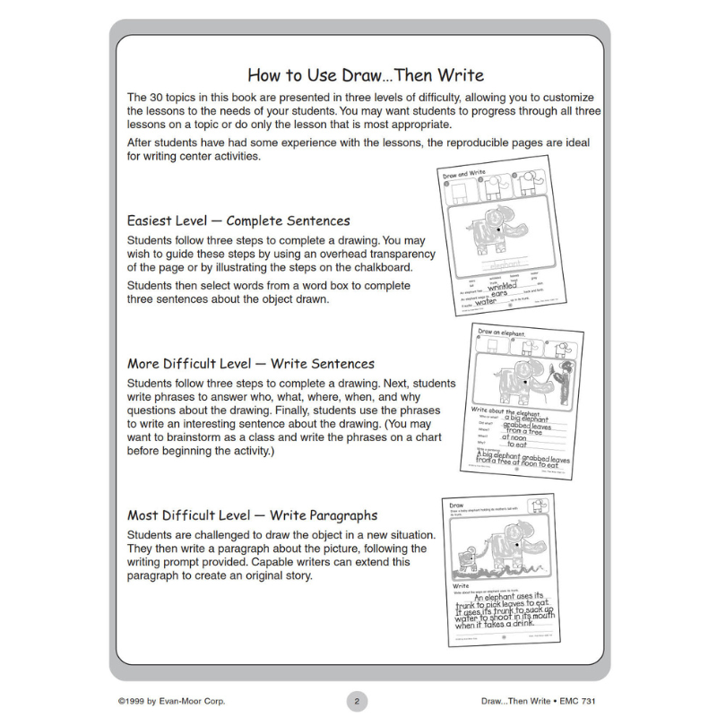 Draw And Write Games Activities