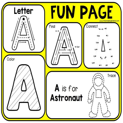 Alphabet Learning Toy Worksheets
