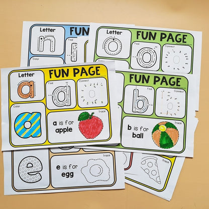 Alphabet Learning Toy Worksheets