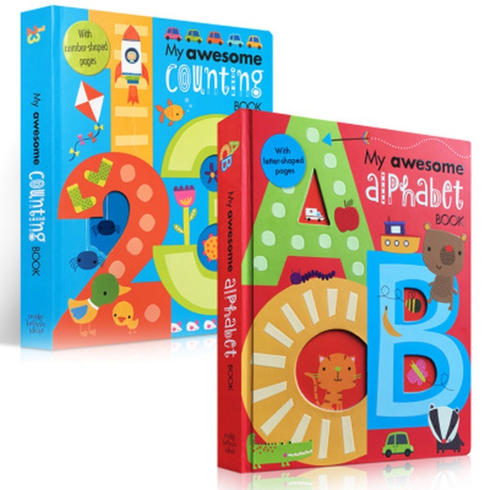 English Alphabet Number Books for Children