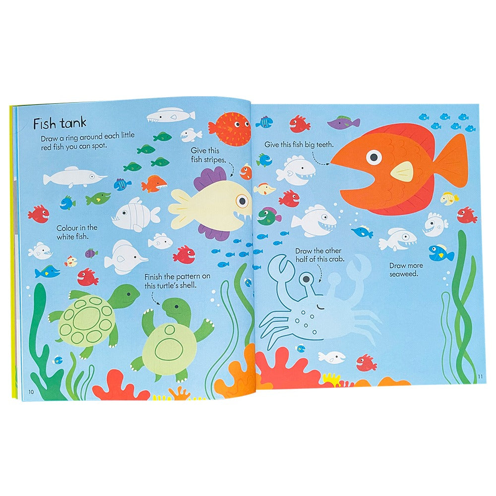 Educational Scene Puzzle Game With Stickers For Children