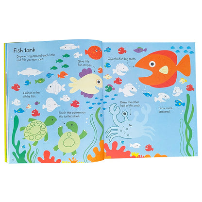Educational Scene Puzzle Game With Stickers For Children
