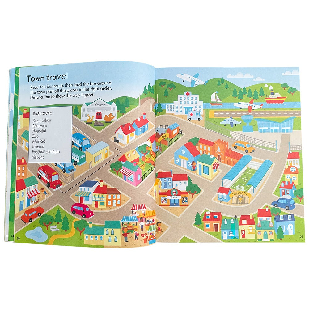 Educational Scene Puzzle Game With Stickers For Children
