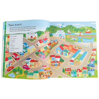 Educational Scene Puzzle Game With Stickers For Children